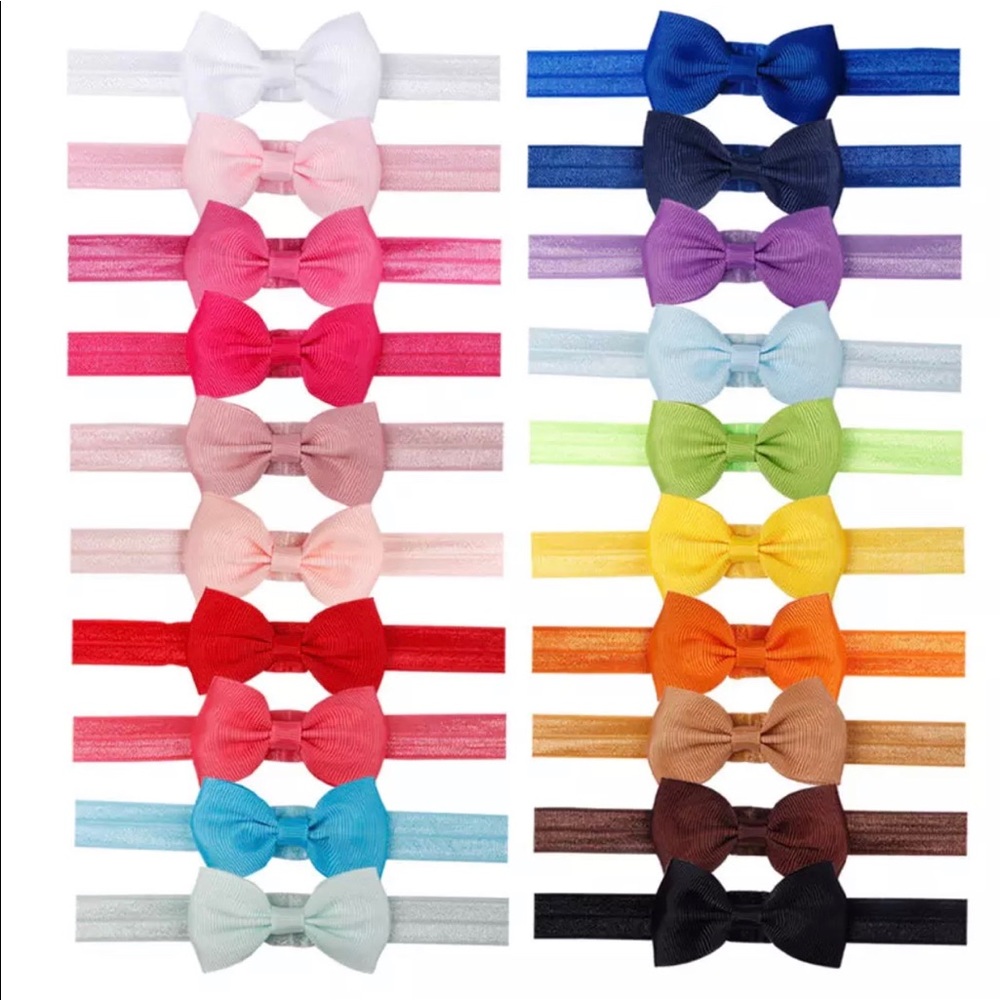 20 piece baby girl headbands